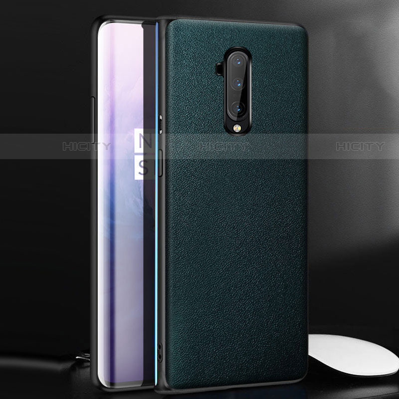 Custodia Lusso Pelle Cover per OnePlus 7T Pro Verde