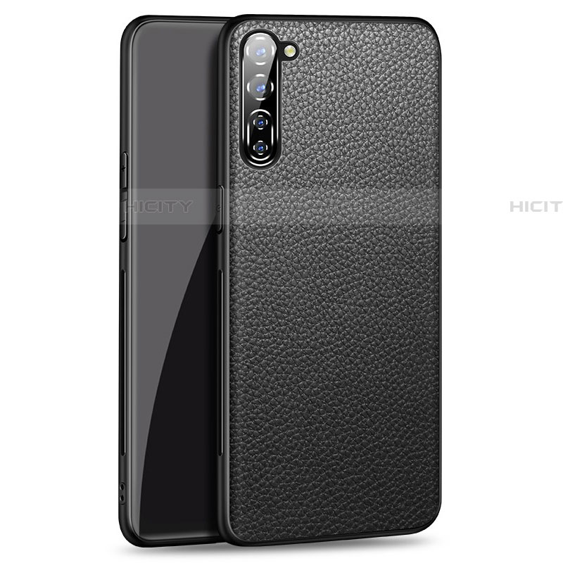 Custodia Lusso Pelle Cover per Oppo Find X2 Lite Nero