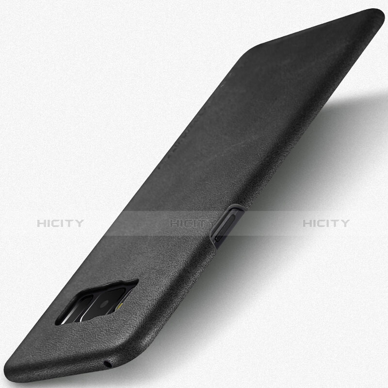 Custodia Lusso Pelle Cover per Samsung Galaxy S8 Plus Nero