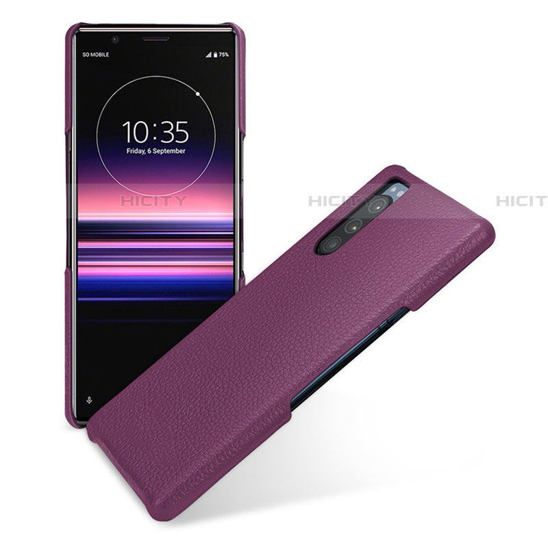 Custodia Lusso Pelle Cover per Sony Xperia 5