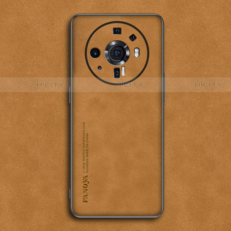Custodia Lusso Pelle Cover per Xiaomi Mi 12 Ultra 5G Giallo