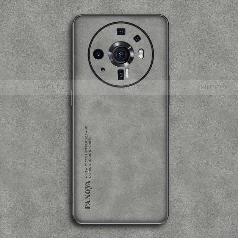 Custodia Lusso Pelle Cover per Xiaomi Mi 12 Ultra 5G Grigio
