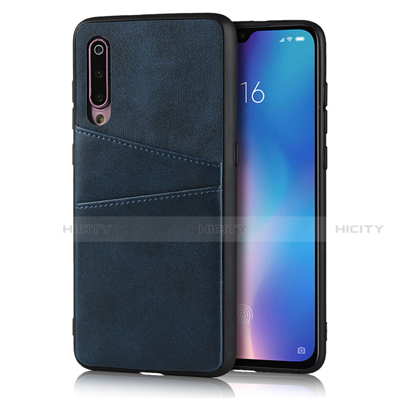 Custodia Lusso Pelle Cover per Xiaomi Mi 9 Lite Blu