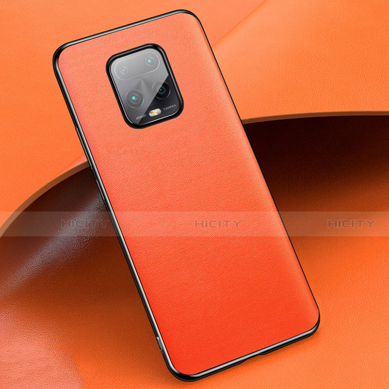 Custodia Lusso Pelle Cover per Xiaomi Redmi 10X 5G Arancione