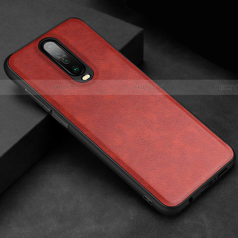 Custodia Lusso Pelle Cover per Xiaomi Redmi K30i 5G Rosso