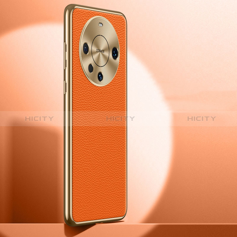 Custodia Lusso Pelle Cover QK1 per Huawei Mate 60 Pro Arancione