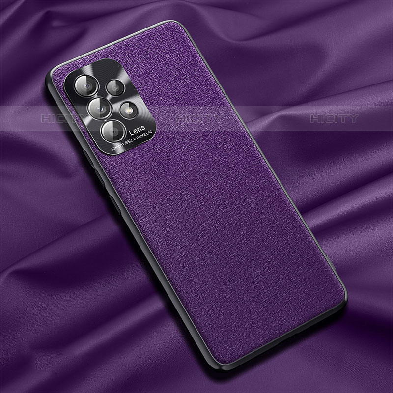 Custodia Lusso Pelle Cover QK1 per Samsung Galaxy M32 5G Viola