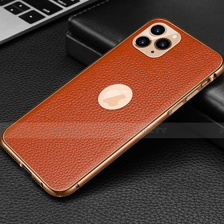 Custodia Lusso Pelle Cover R01 per Apple iPhone 11 Pro Arancione