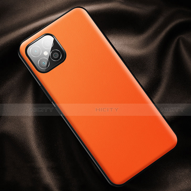 Custodia Lusso Pelle Cover R01 per Huawei Nova 8 SE 5G Arancione
