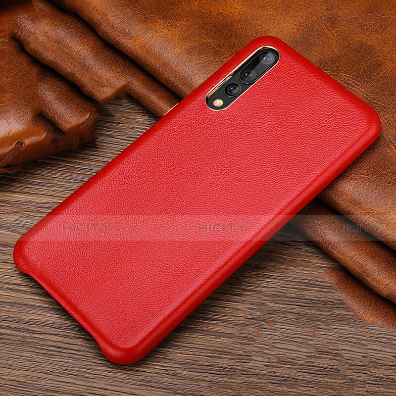 Custodia Lusso Pelle Cover R01 per Huawei P20 Pro Rosso