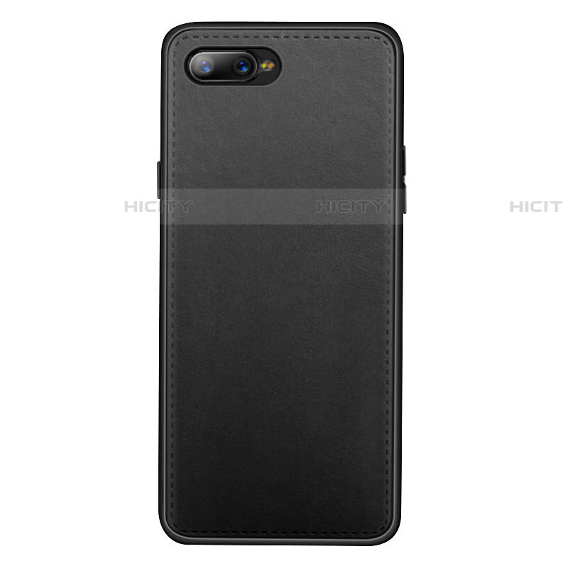 Custodia Lusso Pelle Cover R01 per Oppo RX17 Neo Nero