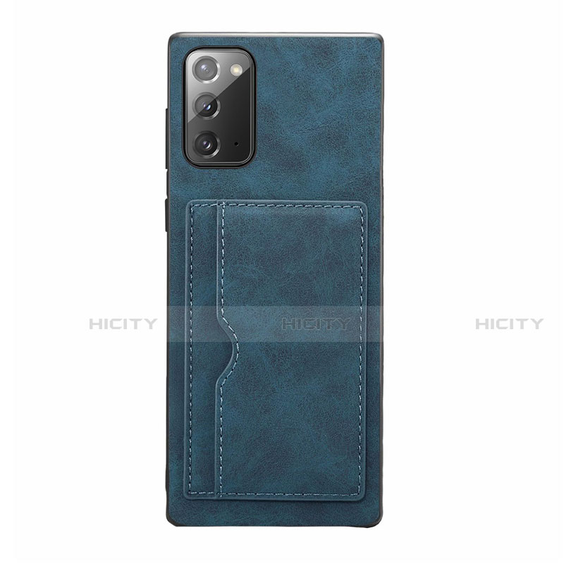 Custodia Lusso Pelle Cover R01 per Samsung Galaxy Note 20 5G Blu