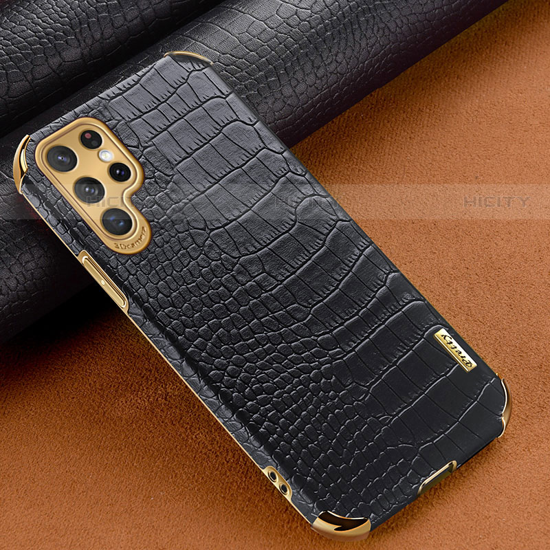 Custodia Lusso Pelle Cover R01 per Samsung Galaxy S22 Ultra 5G Nero