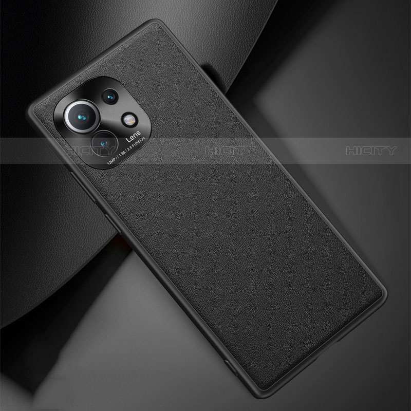 Custodia Lusso Pelle Cover R01 per Xiaomi Mi 11 5G Nero