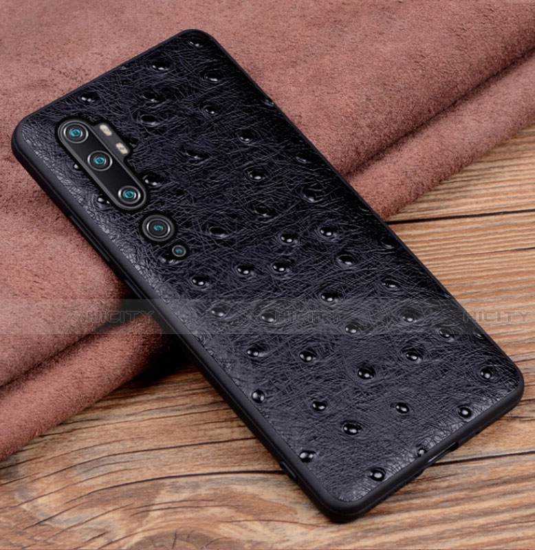 Custodia Lusso Pelle Cover R01 per Xiaomi Mi Note 10 Nero