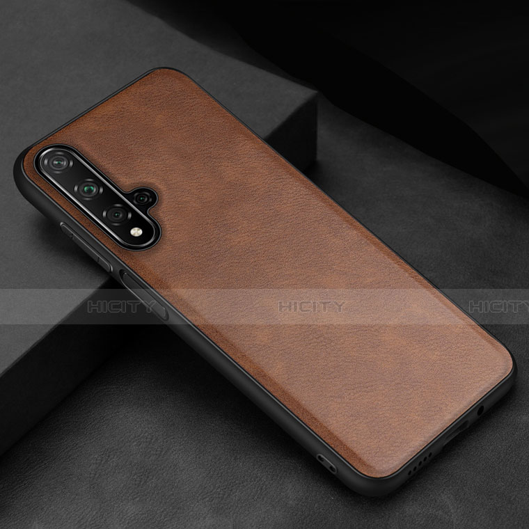 Custodia Lusso Pelle Cover R02 per Huawei Honor 20 Marrone