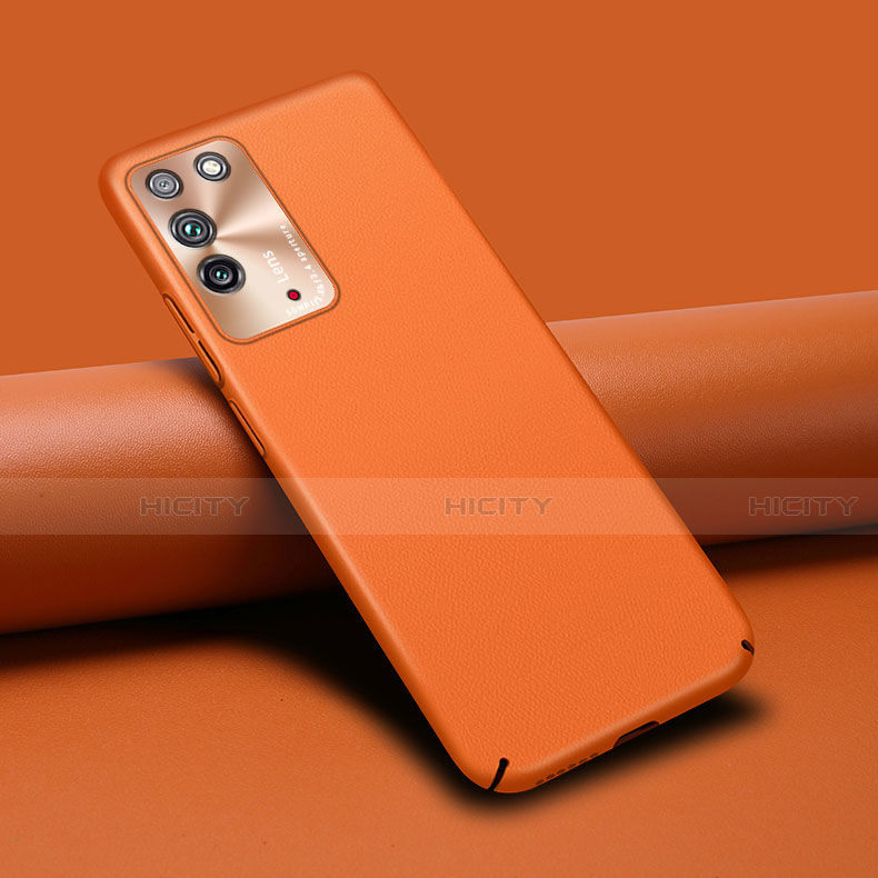 Custodia Lusso Pelle Cover R02 per Huawei Honor X10 5G Arancione