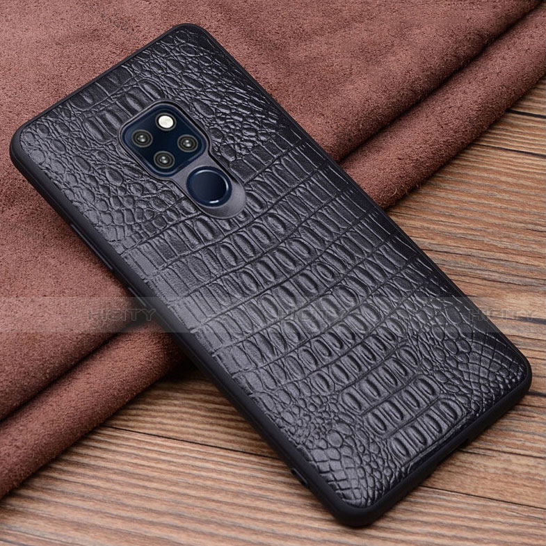 Custodia Lusso Pelle Cover R02 per Huawei Mate 20 Nero