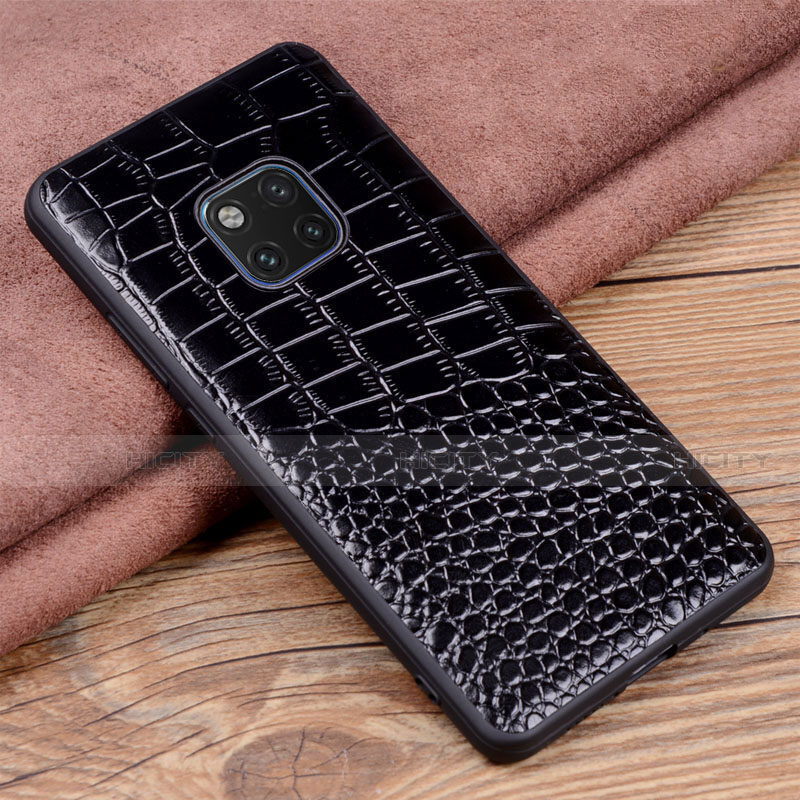 Custodia Lusso Pelle Cover R02 per Huawei Mate 20 Pro Nero