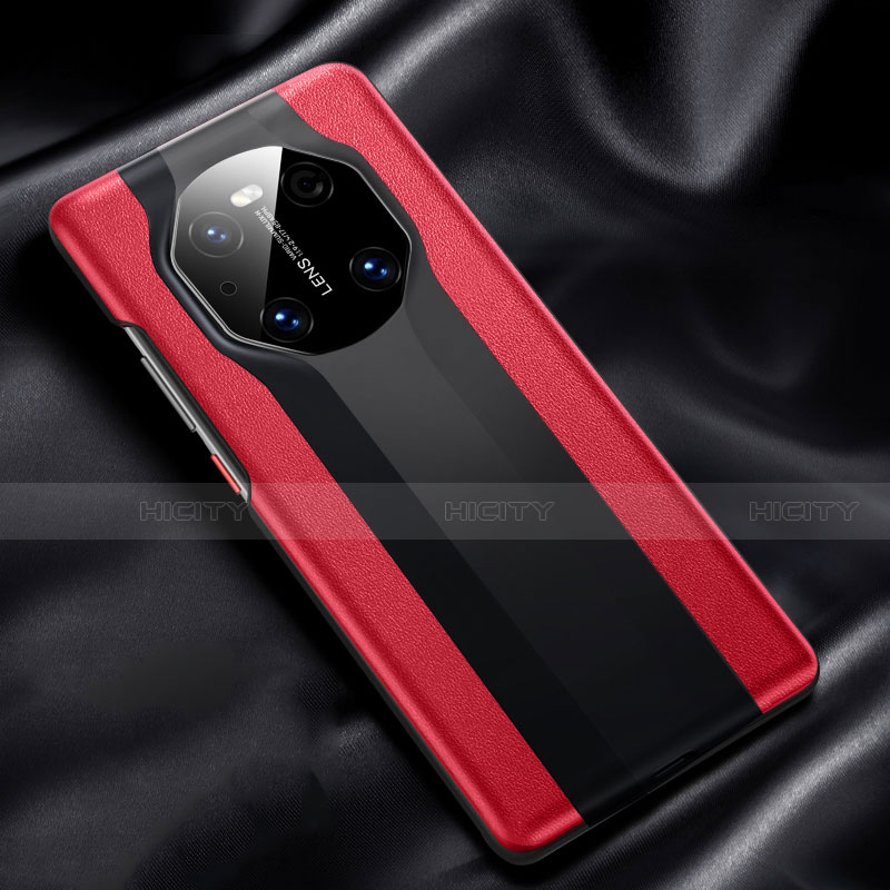 Custodia Lusso Pelle Cover R02 per Huawei Mate 40E 4G Rosso