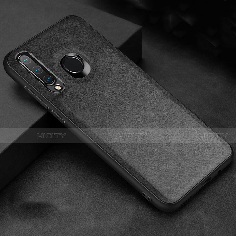 Custodia Lusso Pelle Cover R02 per Huawei P30 Lite New Edition Nero