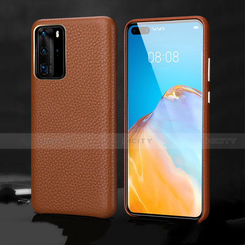 Custodia Lusso Pelle Cover R02 per Huawei P40 Pro