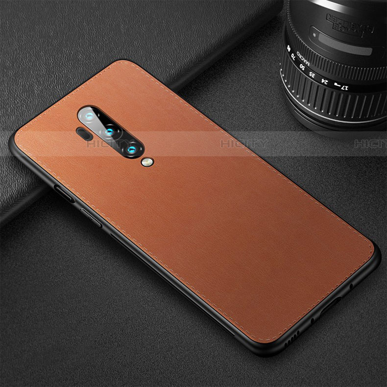 Custodia Lusso Pelle Cover R02 per OnePlus 7T Pro Arancione