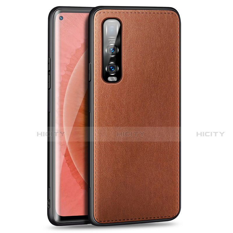 Custodia Lusso Pelle Cover R02 per Oppo Find X2 Pro