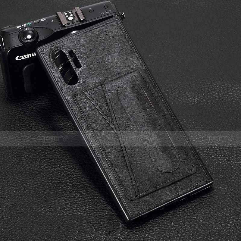 Custodia Lusso Pelle Cover R02 per Samsung Galaxy Note 10 Plus 5G Nero