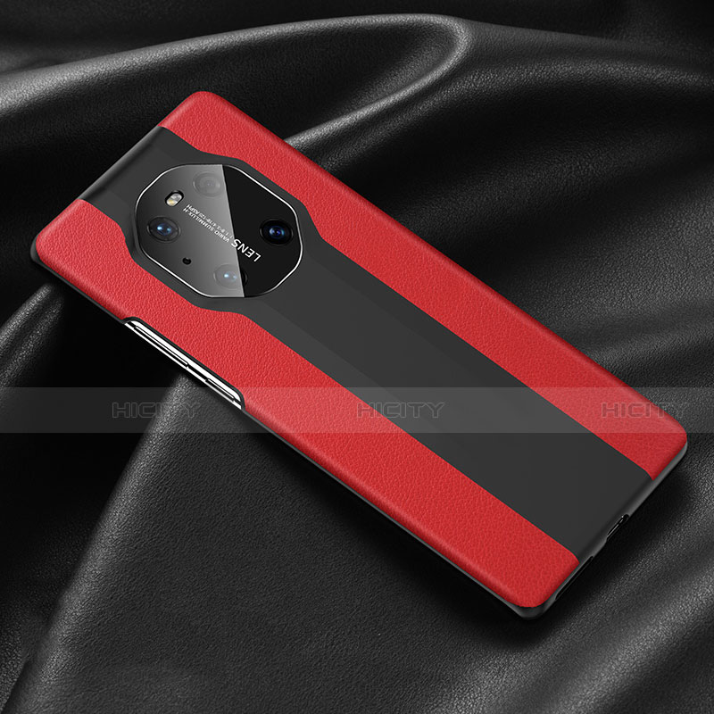 Custodia Lusso Pelle Cover R03 per Huawei Mate 40 Pro Rosso