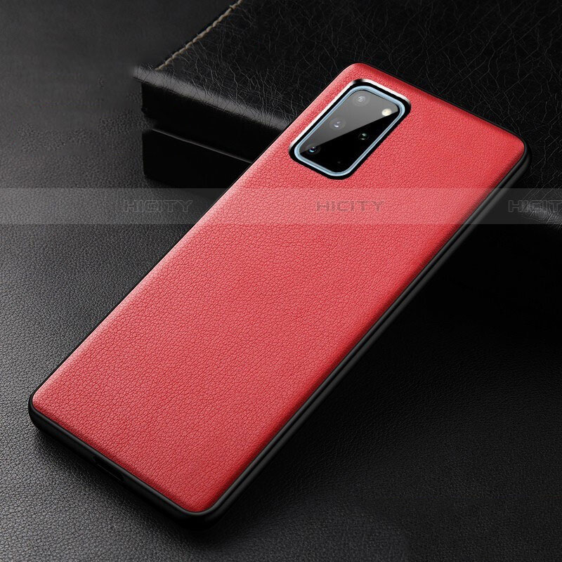 Custodia Lusso Pelle Cover R03 per Samsung Galaxy S20 Plus Rosso