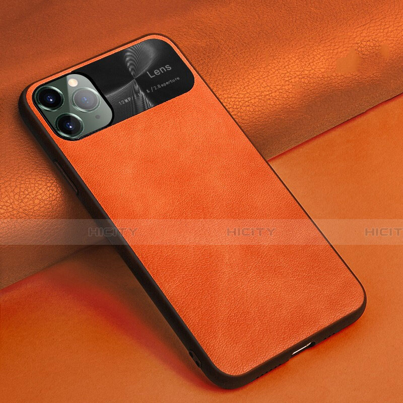 Custodia Lusso Pelle Cover R04 per Apple iPhone 11 Pro Arancione