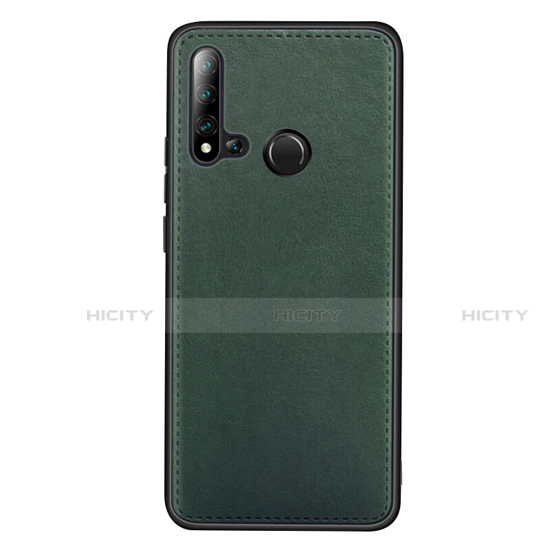 Custodia Lusso Pelle Cover R04 per Huawei P20 Lite (2019) Verde