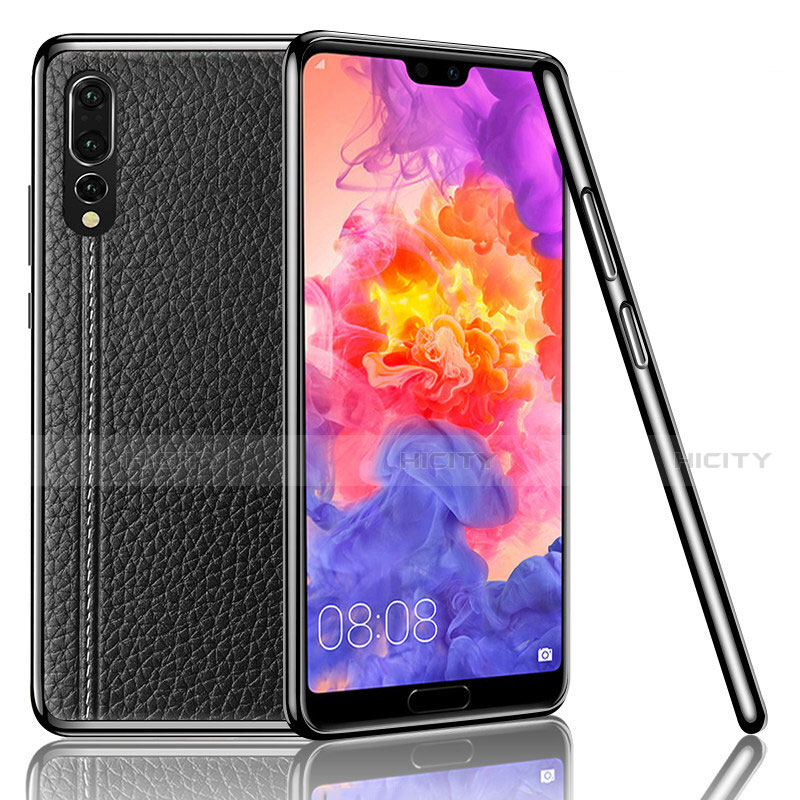 Custodia Lusso Pelle Cover R04 per Huawei P20 Pro Nero