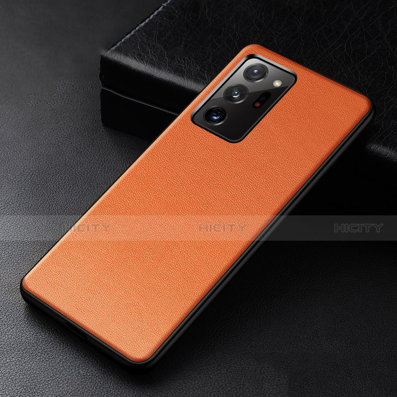 Custodia Lusso Pelle Cover R04 per Samsung Galaxy Note 20 Ultra 5G Arancione
