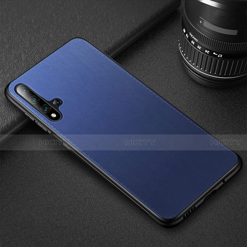 Custodia Lusso Pelle Cover R05 per Huawei Honor 20 Blu