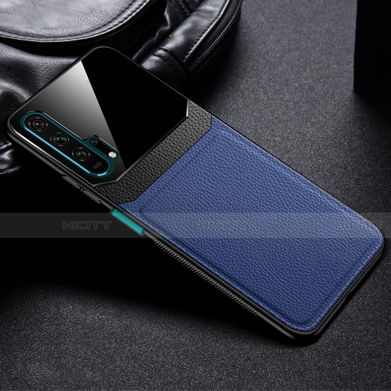 Custodia Lusso Pelle Cover R05 per Huawei Honor 20 Pro Blu