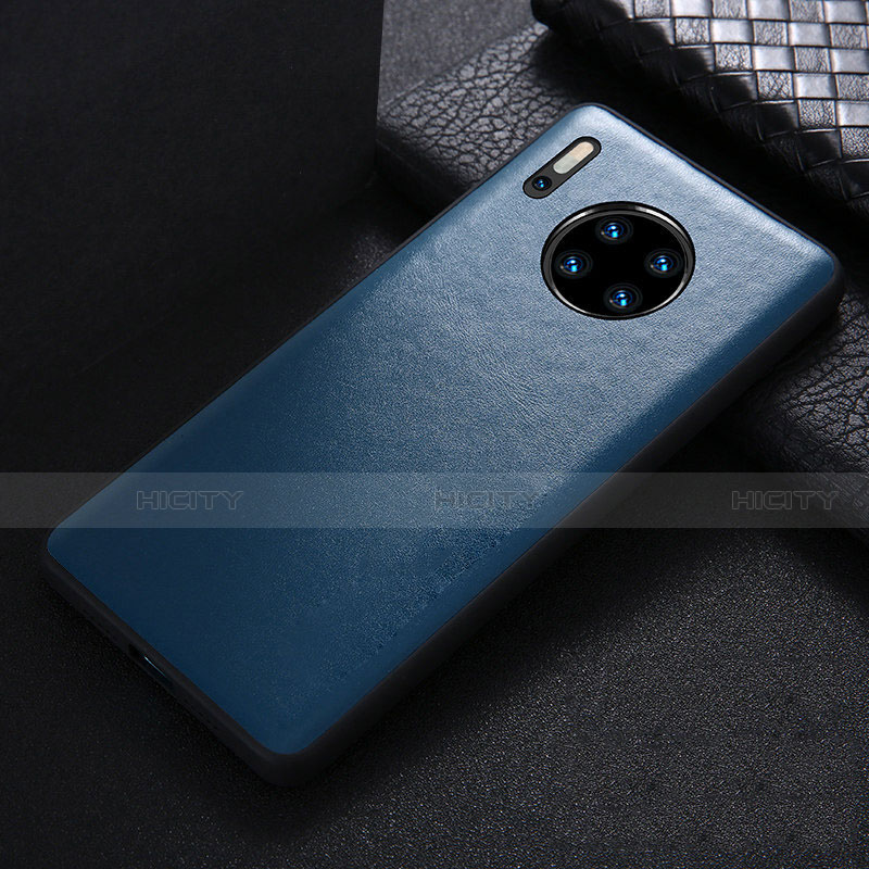 Custodia Lusso Pelle Cover R05 per Huawei Mate 30 Pro 5G Blu