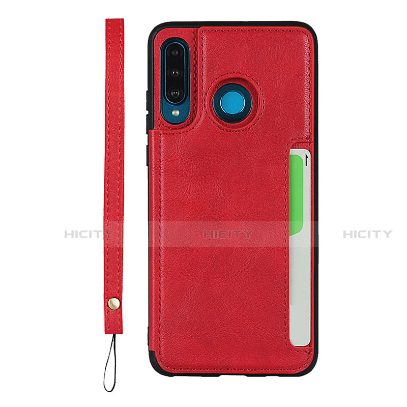 Custodia Lusso Pelle Cover R05 per Huawei P30 Lite XL