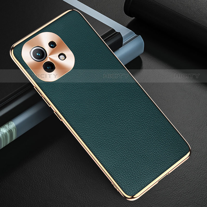 Custodia Lusso Pelle Cover R05 per Xiaomi Mi 11 Lite 5G Verde