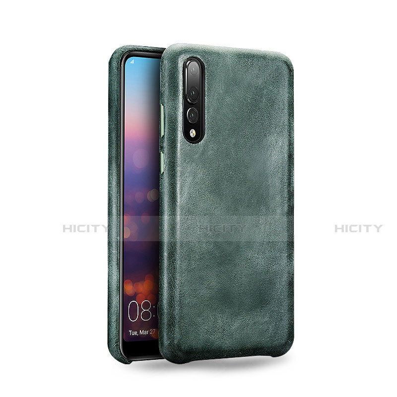 Custodia Lusso Pelle Cover R07 per Huawei P20 Pro Verde