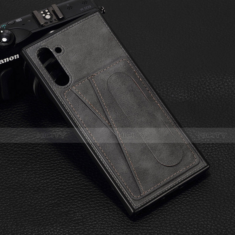 Custodia Lusso Pelle Cover R07 per Samsung Galaxy Note 10 Grigio