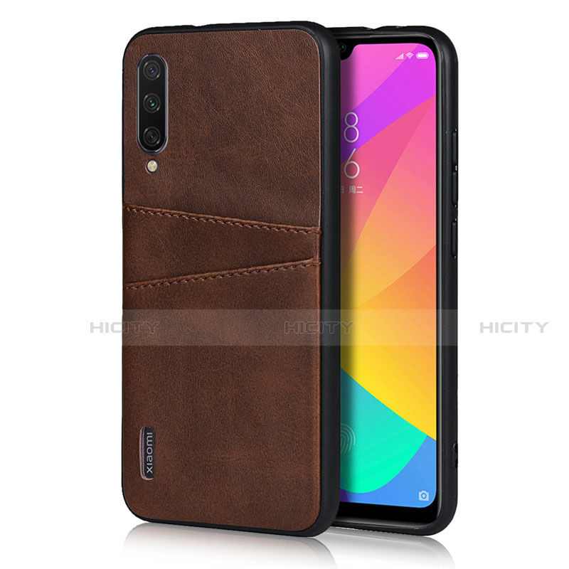 Custodia Lusso Pelle Cover R08 per Xiaomi Mi A3 Marrone