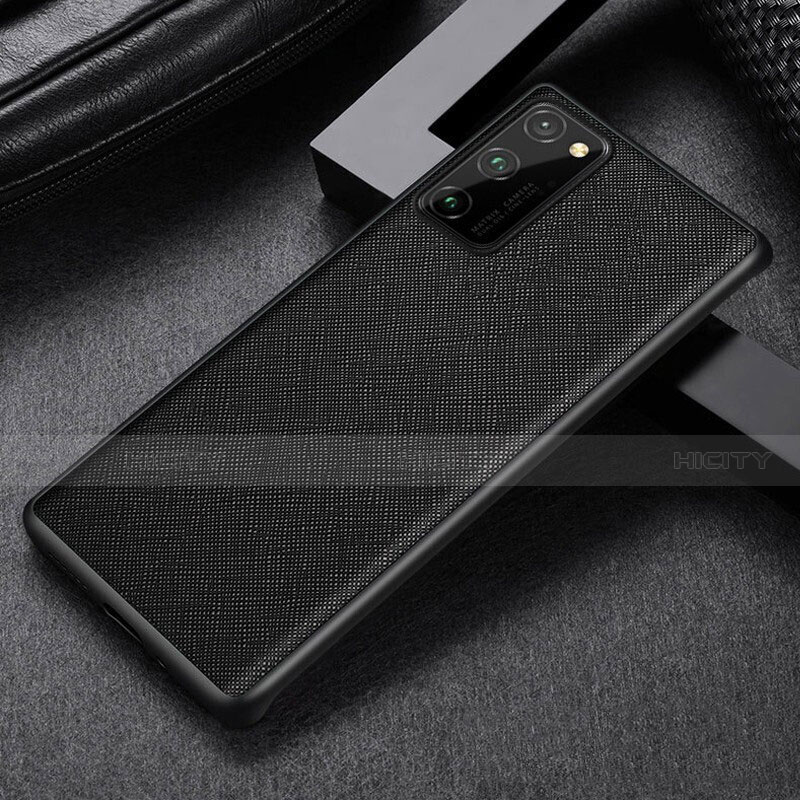 Custodia Lusso Pelle Cover R09 per Huawei Honor View 30 Pro 5G Nero