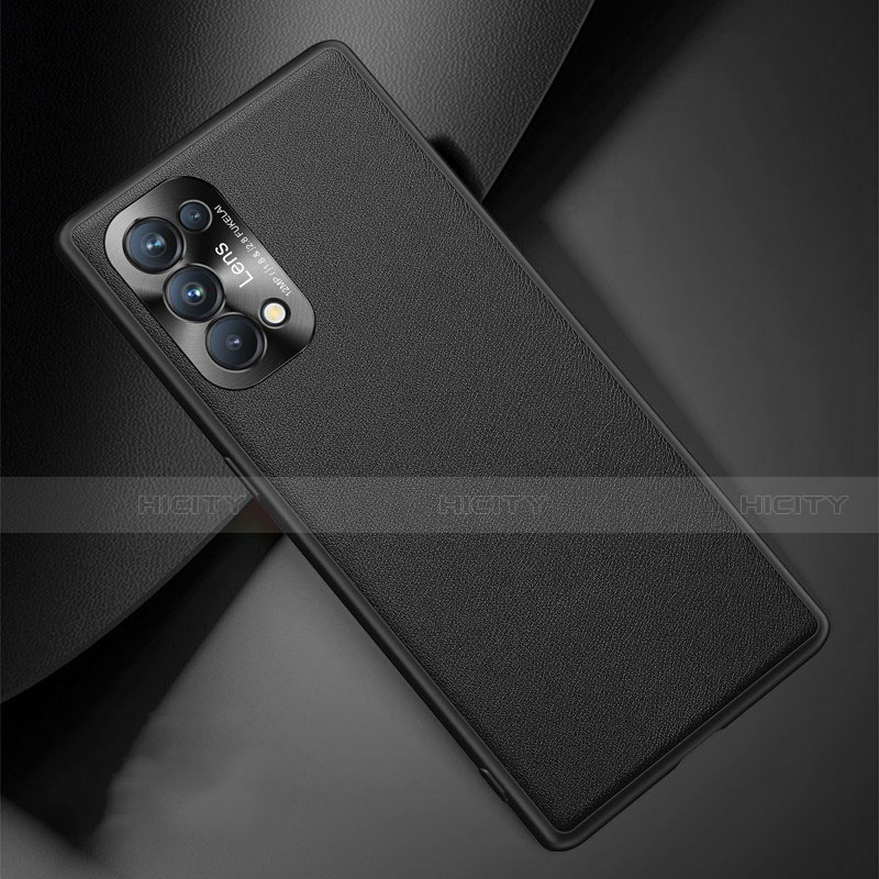 Custodia Lusso Pelle Cover S01 per Oppo Reno5 5G Nero