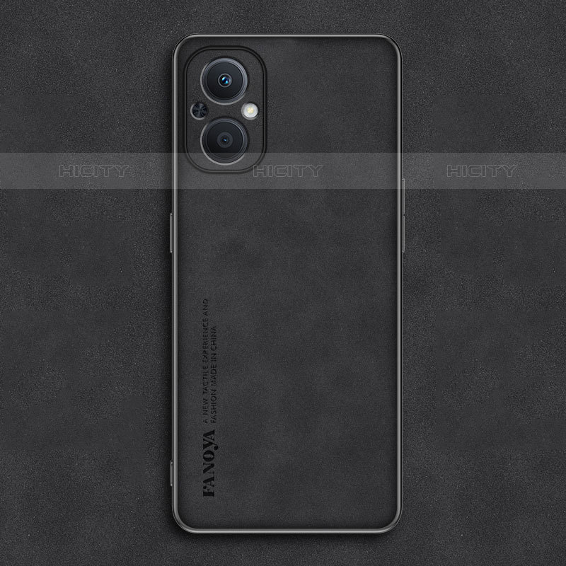 Custodia Lusso Pelle Cover S01 per Oppo Reno7 Lite 5G Nero