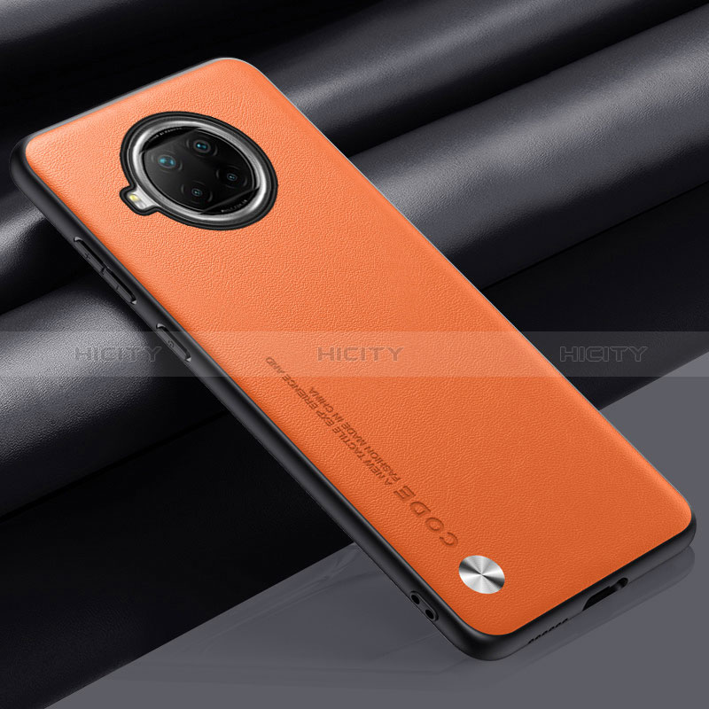 Custodia Lusso Pelle Cover S01 per Xiaomi Mi 10i 5G Arancione