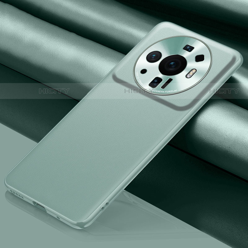 Custodia Lusso Pelle Cover S01 per Xiaomi Mi 12 Ultra 5G Verde Pastello