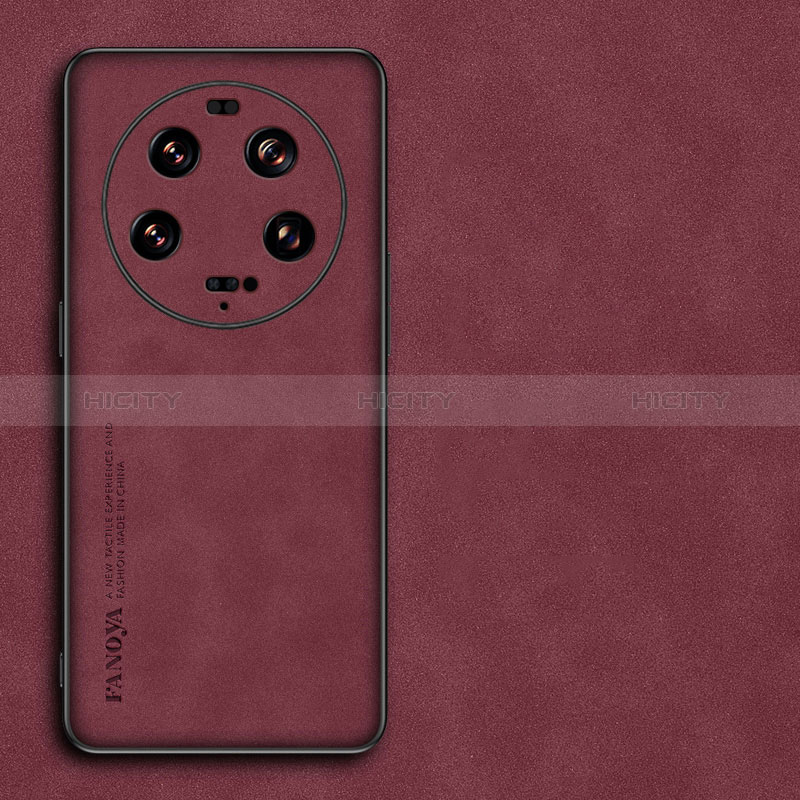 Custodia Lusso Pelle Cover S01 per Xiaomi Mi 13 Ultra 5G Rosso