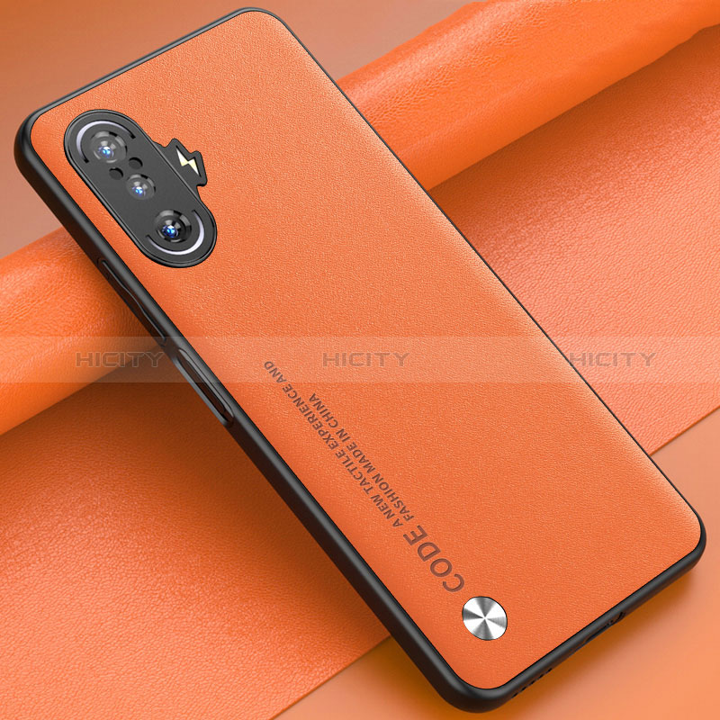 Custodia Lusso Pelle Cover S01 per Xiaomi Poco F3 GT 5G Arancione